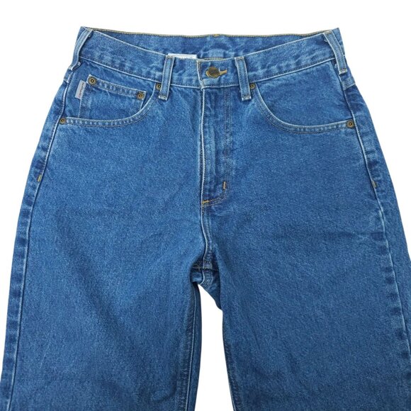 Carhartt Relaxed Fit Jeans Mens Size 30 x 33 Denim 5 Pocket Tapered Leg B17 DST - Picture 9 of 15